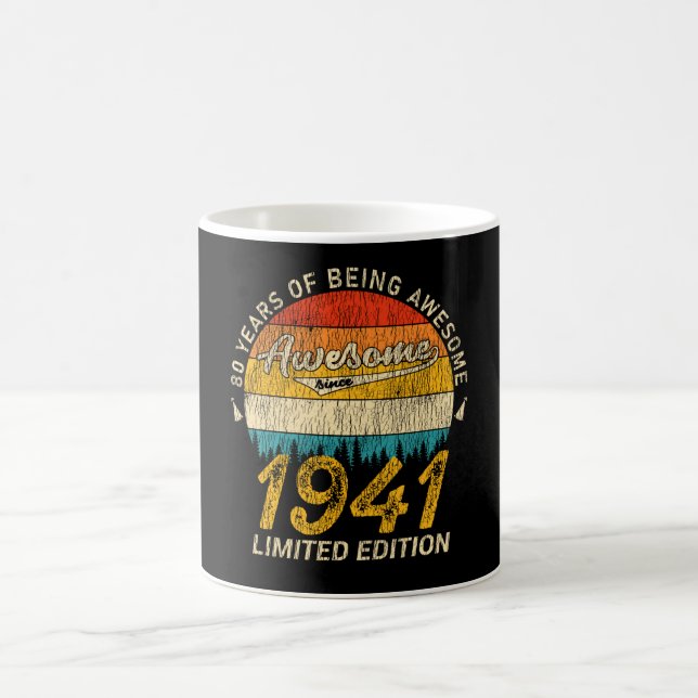 84-åriga 1941 Retro Fantastisk 84:e födelsedagspre Kaffemugg (Center)