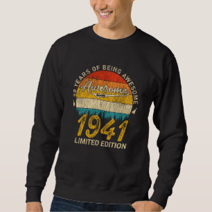 84-åriga 1941 Retro Fantastisk 84:e födelsedagspre Lång Ärmad Tröja
