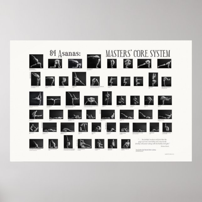 84 Asanas: Master's Core System Poster (Framsidan)