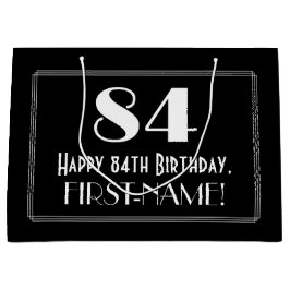 84:e födelsedagen: Art Deco Inspired Stil "84", Na