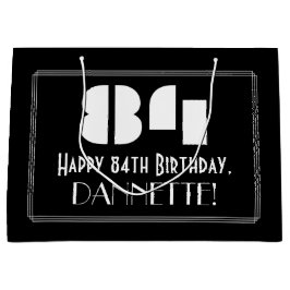 84:e födelsedagen ~ Art Deco Inspired Titta "84" +