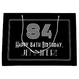 84:e födelsedagen - Art Deco Inspired Titta "84" o