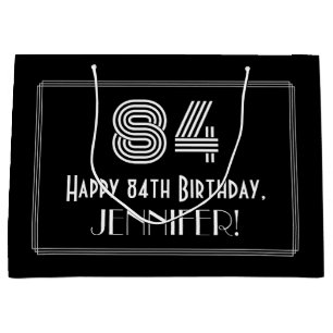 84:e födelsedagen - Art Deco Inspired Titta "84" o