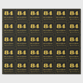 84:e födelsedagen - Art Deco Inspired Titta "84" o Presentpapper