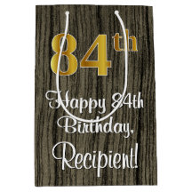 84:e födelsedagen: Elegant Faux Guld look #, Faux