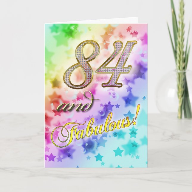 84:e Födelsedagsfest inbjudan (Framsida)