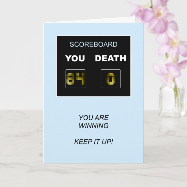 84:e resultattavlan för födelsedagen kort (Orkide)