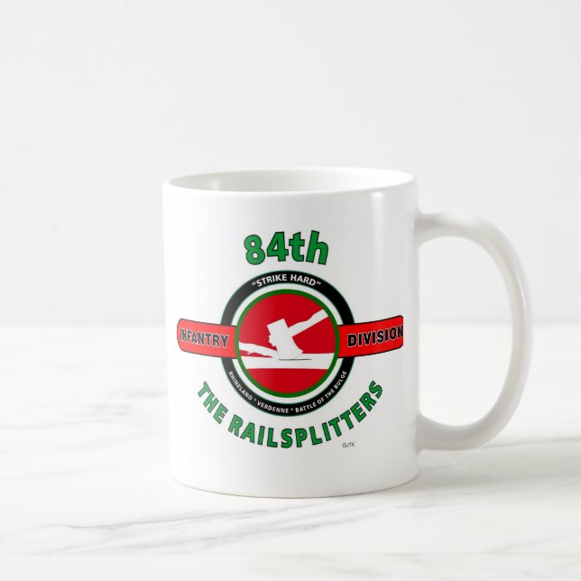 84TH INFANTERIUPPDELNING "RAILSPLITTERSNA " KAFFEMUGG (Höger)