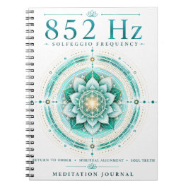 852 Hz Solfeggio Frekvens Anteckningsbok – Andlig
