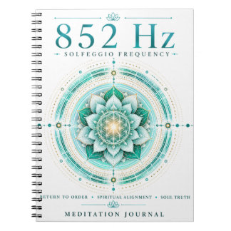 852 Hz Solfeggio Frekvens Anteckningsbok – Andlig