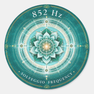 852 Hz Solfeggio Frekvens Klistermärke