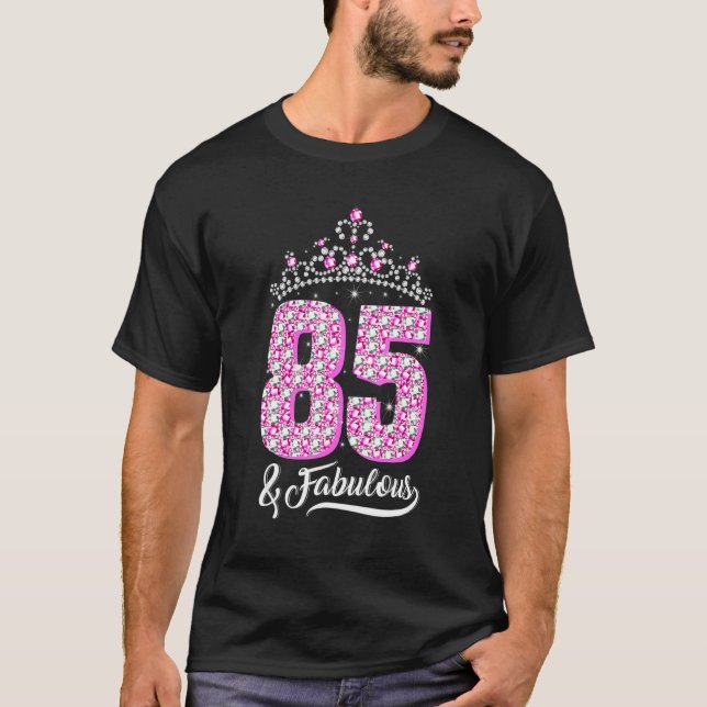 85-85:e födelsedagen Diamond Krona Kvinnor T Shirt (Framsida)