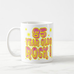 85 år - oldssten! Muggen (för rosor) Kaffemugg