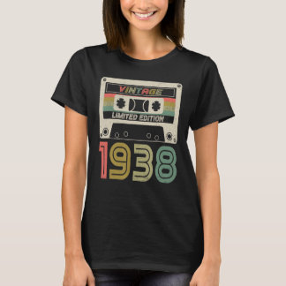 85-årig Vintage 1938 85:e födelsedagskassetten Ta T Shirt