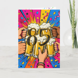 85-års ölfest i Pop Art Kort