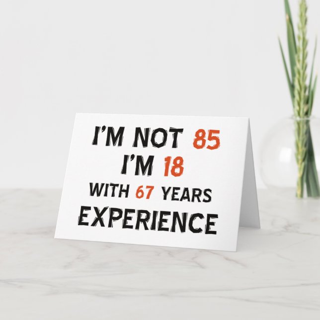 85-årsdag kort (Framsida)