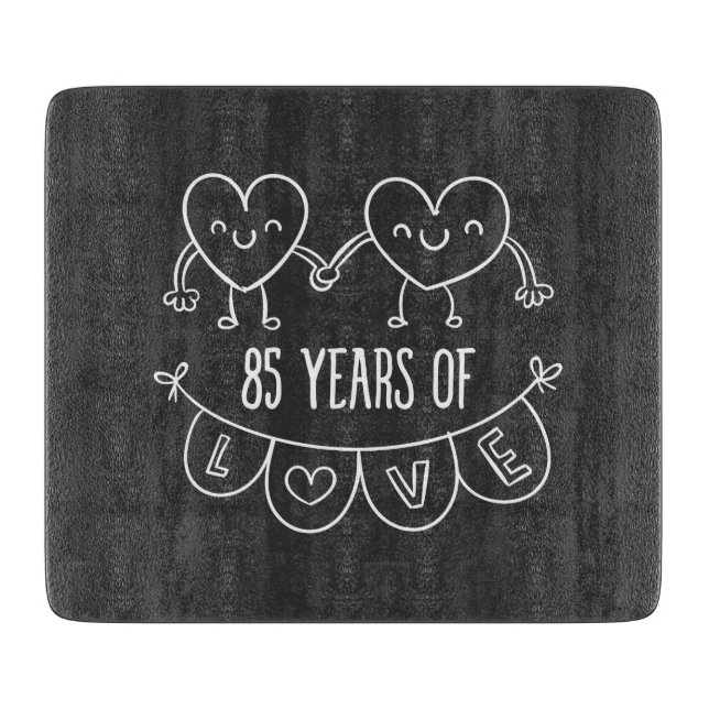 85-årsjubiléet Gift Chalk Hearts (Framsidan)