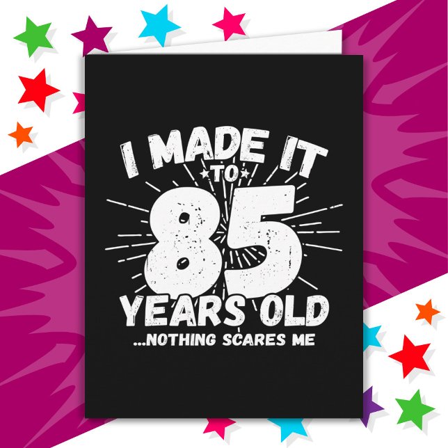 85-årsjubileum, ynkligt 85-årsjubileum kort (Skapare uppladdad)
