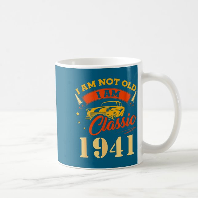 85-årspresent jag är inte gammal jag är klassisk 1 kaffemugg (Höger)