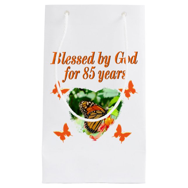 85:E BIRTHDAY BLESSEED BY GOD BUTTERFLY DESIGN (Framsidan)