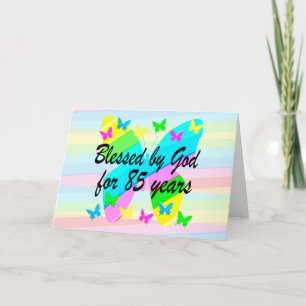 85:E BIRTHDAY BLESSINGS GREETING CARD KORT