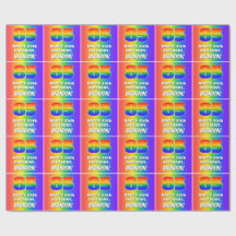 85:e födelsedag: färgfull, Roligt Rainbow Mönster