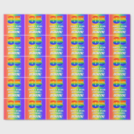 85:e födelsedag: färgfull, Roligt Rainbow Mönster  Presentpapper