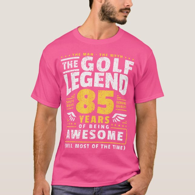 85:e födelsedag Golf Player 85 år gammal Golfer T Shirt (Framsida)