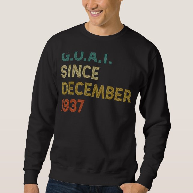 85:e födelsedagen 85 år gammal get sedan december  lång ärmad tröja (Framsida)