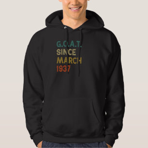 85:e födelsedagen 85 år gammal get sedan mars 1937 hoodie