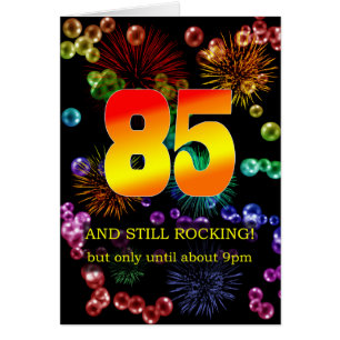 85:e födelsedagen fortfarande i rakning hälsningskort