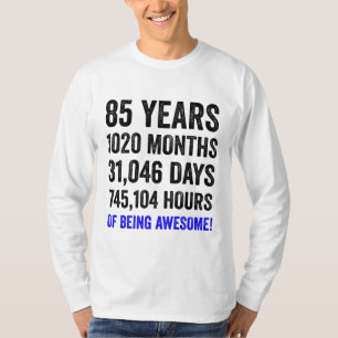 85:e födelsedagen // Funny Manar födelsedagsräk T Shirt