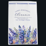 85:e födelsedagen juli födelsemånad Blå blomma<br><div class="desc">Elegant: Blå larkspurblommor med sommarfärg skapar en vacker blommigt gräns vid grund i denna åse från Birth Flower. Larkspur eller delphinium-blommor är Julblomman. Ett trendig typsnitt kombinerar ge och är en modern estetisk. Hela texten kan redigeras.</div>