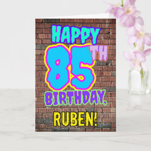 85:e födelsedagen - Roligt, Urban Graffiti Inspire Kort