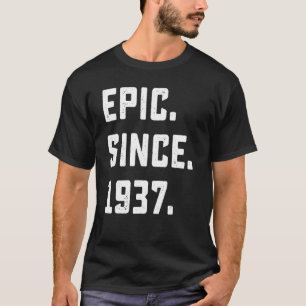 85: e födelsedagen Vintage Epic sedan 1937 85 år T Shirt