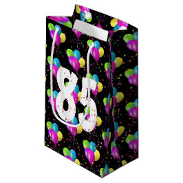 85:e födelsedagsbubblor och konfetti Small Gift-fa
