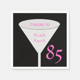 85:e Födelsedagsfesten "Cheers to" för Pappra kvin Pappersservett