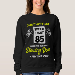 85:e födelsedagshastighetsgräns - tecken 85 mph Fu T Shirt