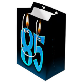 85:e födelsedagsljus Medium Gift Bag