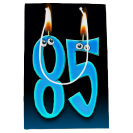 85:e födelsedagsljus Medium Gift Bag