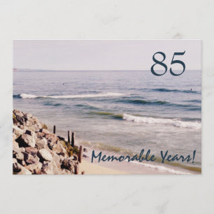 85 minnesvärt år/födelsedag Party-Hav Inbjudningar