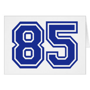 85 - numrera hälsningskort
