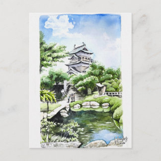 85: Takashima slott Vykort