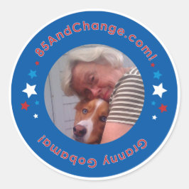 85AndChange_GrannyGobama_Sticker Runt Klistermärke