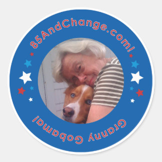 85AndChange_GrannyGobama_Sticker Runt Klistermärke
