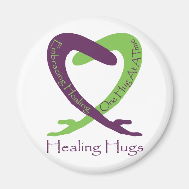 8621_Healing_Hugs_logotyp_8.31.11_test-2 Magnet (Framsidan)