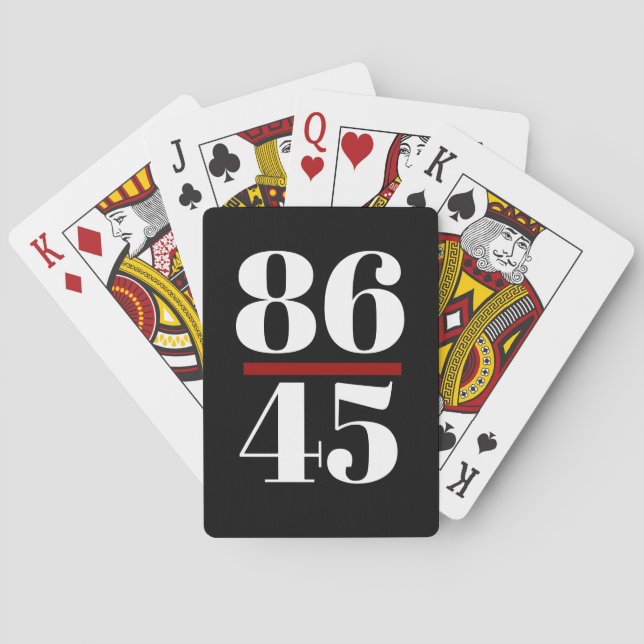 8645 Anti-Trump Casinokort (Baksidan)