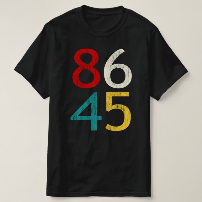 8645 ANTI TRUMP-VINTAGE T SHIRT (Design framsida)
