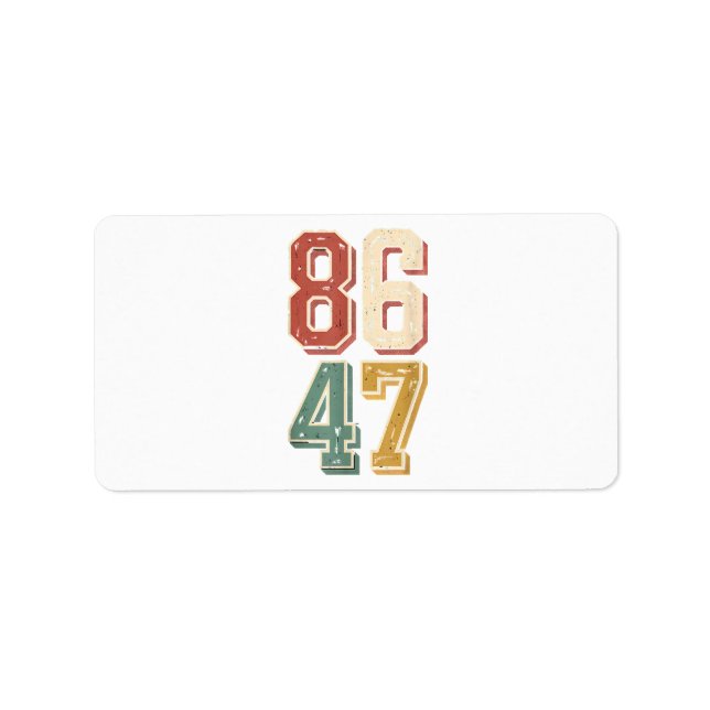 8647-86 47 ADRESSETIKETT (Framsidan)