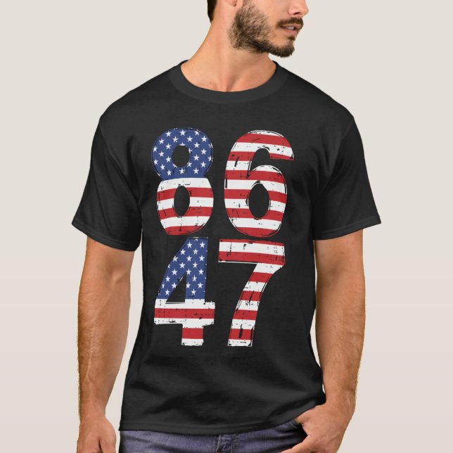 8647 86 47 Flagga Kvinnor T Shirt (Framsida)